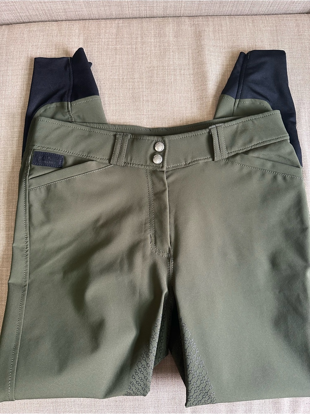 Dover Saddlery Ladies' Wellesley Tech Full-Seat Breech size 30 in Olive Green